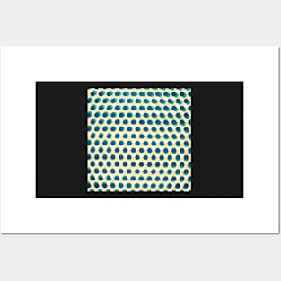 Op art hexagon Posters and Art